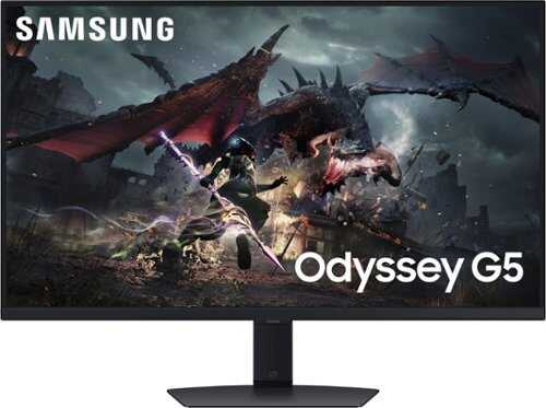 Rent To Own - Samsung - Odyssey G50D 32" QHD IPS 180Hz, 1ms Gaming Monitor with HDR 400 - Black