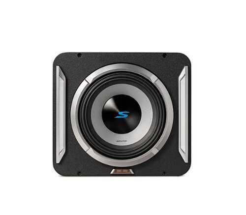 Rent to own Alpine - PrismaLink S2-Series 10" Single Voice Coil 2 ohm Preloaded Subwoofer Wedge Enclosure - Black