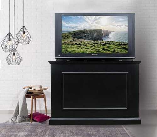 Rent to own Touchstone Home Products - The Elevate by Touchstone - Smart Motorized TV Lift Cabinet for Flat Screen TVs up to 50 Inches - Black - Black