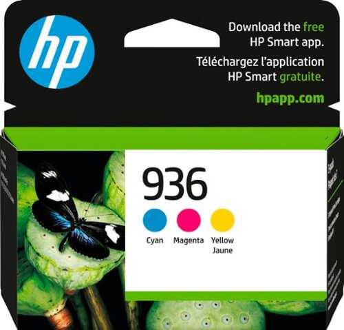 Rent to own HP - 936 3-Pack Standard Capacity Ink Cartridges - Cyan/Magenta/Yellow