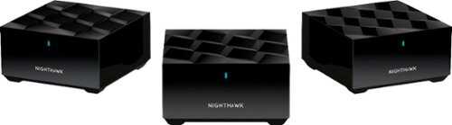 Rent to own NETGEAR - Nighthawk AX3000 Dual-Band Mesh Wi-Fi System (3-pack) - Black