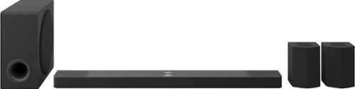Rent to own LG - 9.1.5-Channel Soundbar with Subwoofer and Rear Speakers, Dolby Atmos - Black