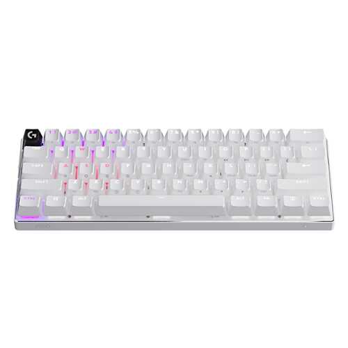 Rent To Own - Logitech - PRO X 60 LIGHTSPEED TKL 60% Wireless Mechanical GX Optical Tactile Switch Gaming Keyboard with LIGHTSYNC RGB - White