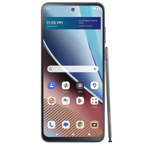 Rent to own Total by Verizon - moto g Stylus 64GB Prepaid with 30 Days of Service Bundle - Blue