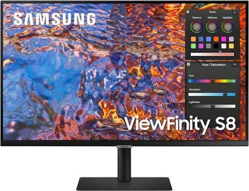 Rent to own Samsung  Viewfinity 32" S8 (S80PB) UHD 4K Monitor with IPS Panel and Tilt Stand (USB, HDMI, DisplayPort) - Black