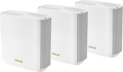 Rent to own ASUS - ZenWiFi AXE7800 WiFi 6E Tri-band Mesh Router (3-Pack) - White