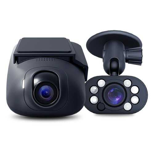 Rent to own DroneMobile XC - 2K QHD Dash Cam with LTE + GPS + WiFi bundled with DroneMobile XC Interior Camera - Black