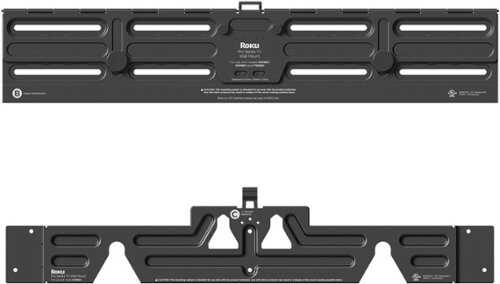 Rent to own Roku - Wall Mount Kit for 65” Pro Series TV - Ultra-Slim with Minimalist, Flat Design - Hinged Mount for Easy Access to Cables - Black
