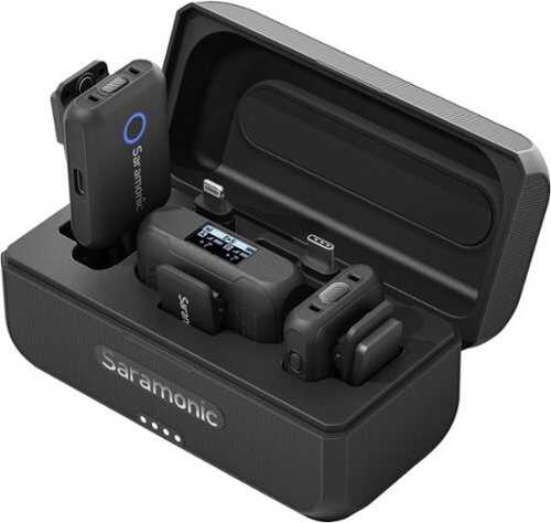 Rent to own Saramonic - Blink 500 B2+ 2-Person Wireless Mic System w/ Device Mount Receiver 3.5mm, USB-C & Lightning Outs