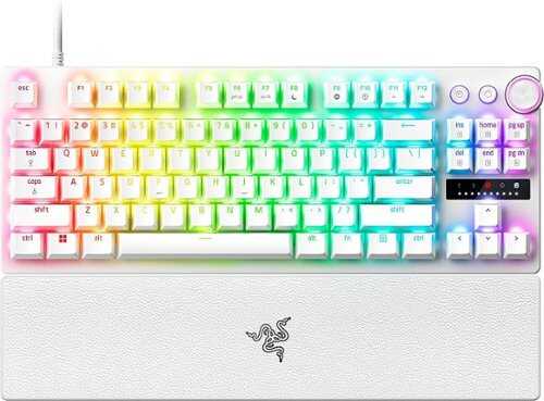 Rent to own Razer - Huntsman V3 Pro TKL Wired Analog Optical Esports Keyboard with Rapid Trigger and Adjustable Actuation - White