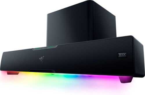 Rent to own Razer - Leviathan V2 Pro PC Gaming Soundbar with Subwoofer, Beamforming Surround Sound with AI Head Tracking, RGB Lighting - Black