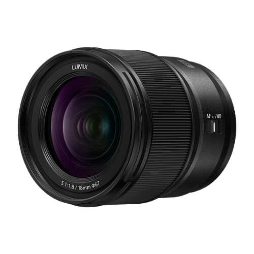 Rent to Own - Panasonic - LUMIX S 18mm F1.8 Interchangeable Lens L-Mount Compatible for LUMIX S Series Cameras - Black