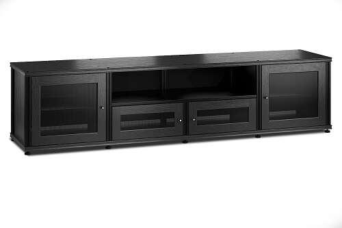 Rent to own Salamander Designs - Synergy Model 245- Black Oak with Black Posts - Black Oak