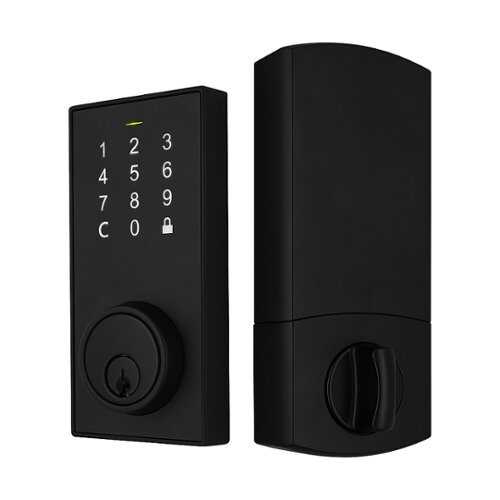 Rent to own Lorex - Smart Lock Bluetooth Deadbolt with App, Keypad & Key Access - Matte Black