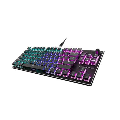 Rent To Own - Turtle Beach - Vulcan TKL Wired Mechanical TITAN Linear Switch Gaming Keyboard with Per-key AIMO RGB Lighting - Black