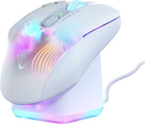 Rent To Own - Turtle Beach - Kone XP Air Wireless Optical Gaming Mouse with Charging Dock and AIMO RGB Lighting - White