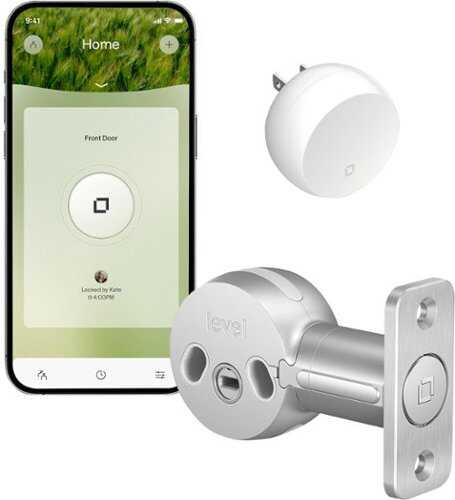 Rent to own Level Bolt Connect WiFi Retrofit Smart Lock with App/Keypad/VoiceAssistant Access - Silver - Silver