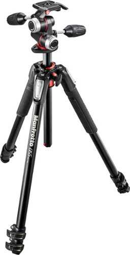 Rent to own Manfrotto - MK055XPRO3-3W Aluminum Tripod with 3-Way Pan/Tilt Head