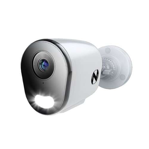 Rent To Own - Night Owl Indoor/Outdoor Add On Wired IP 4K Security Camera with 2-Way Audio - White - White