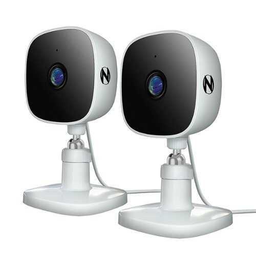 Rent To Own - Night Owl 2 Camera Indoor AC Powered Plug-In Wireless 1080p Security Cameras with 2-Way Audio - White - White