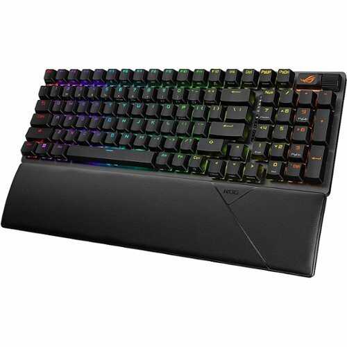 Rent To Own - ASUS - Strix Scope II 96 Wireless Ergonomic Bluetooth Gaming Mechanical Keyboard with Anti-ghosting - Black
