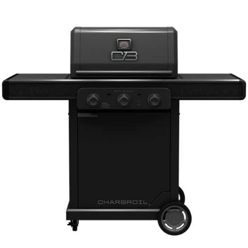 Rent to own Charbroil - Pro Series with Amplifire Infrared Technology 3-Burner Propane Gas Grill Cabinet, 463365124 - Black