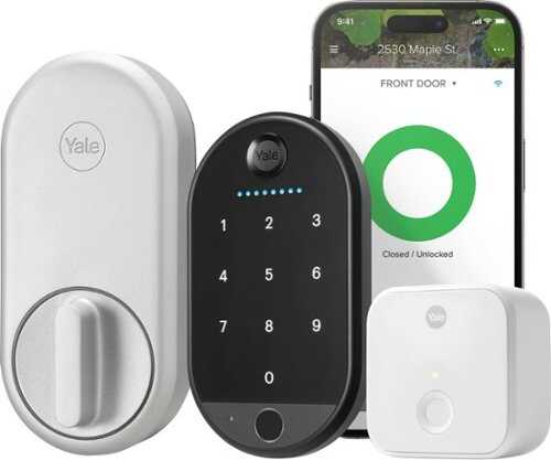 Rent To Own - Yale - Approach Smart Lock with WiFi + Fingerprint Keypad - Silver