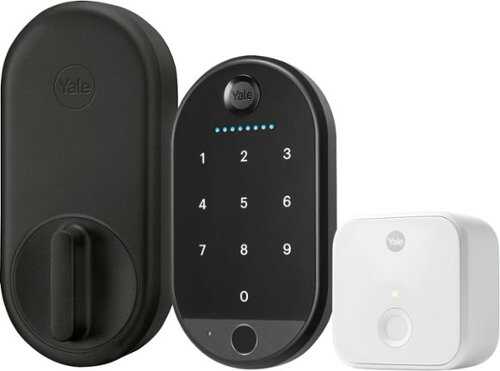 Rent To Own - Yale - Approach Smart Lock with WiFi + Fingerprint Keypad - Black Suede