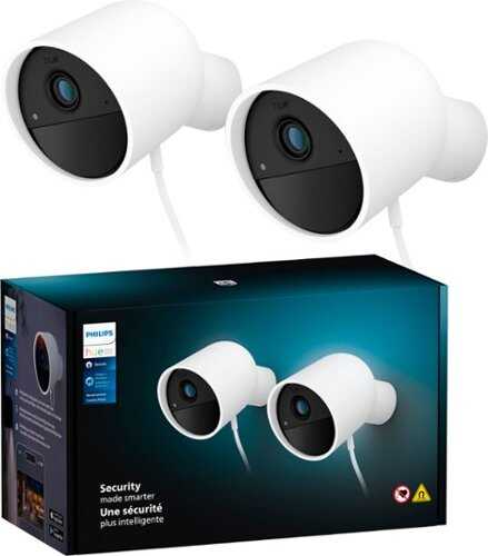 Rent to own Philips Hue Wired Camera White 2PK - White