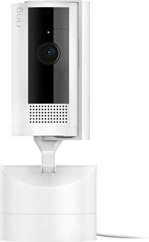 Rent to own Ring - Pan-Tilt Indoor Cam with 360° Horizontal Pan Coverage, Live View & Two-Way Talk, and HD Video - White