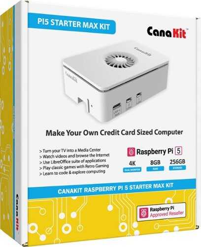 Rent to own CanaKit - Raspberry Pi 5 Starter MAX Kit (8GB) - Turbine White