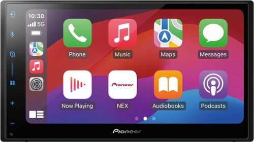 Rent to own Pioneer - 6.8" – Wireless Android Auto™ and Apple CarPlay® Bluetooth® Digital Media (DM) Receiver - Black