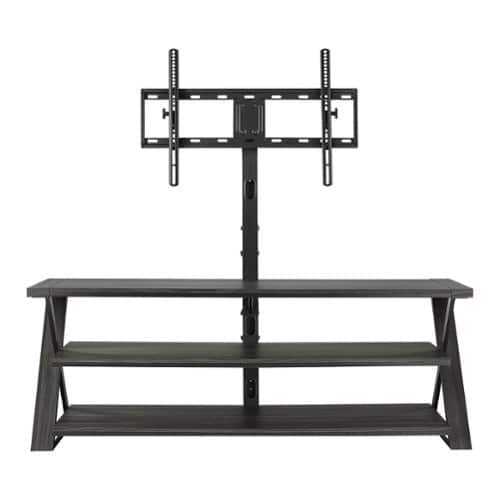 Rent to own Insignia™ - 3-in-1 TV Stand for Most TVs Up to 70” - Charcoal Gray