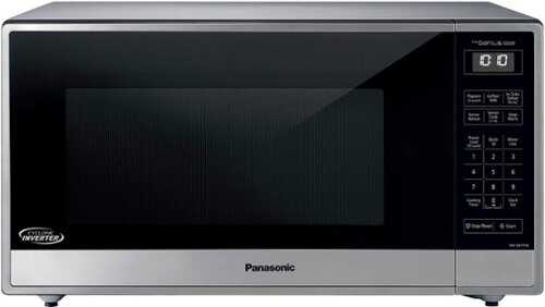 Rent to own Panasonic - 1.6 Cu. Ft. 1250Watt Countertop Microwave Oven with Cyclonic Inverter Technology - Stainless Steel/silver