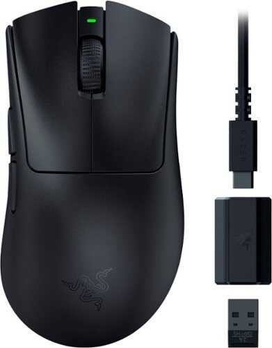 Rent to own Razer - DeathAdder V3 HyperSpeed Ultra-Lightweight Wireless Optical Gaming Mouse with 100 Hour Battery - Black