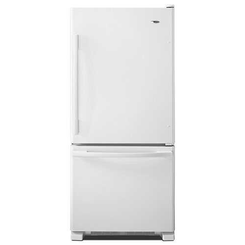 Rent to own Amana - 18 Cu. Ft. Bottom-Freezer Refrigerator with EasyFreezer Pull-Out Drawer - Stainless Steel