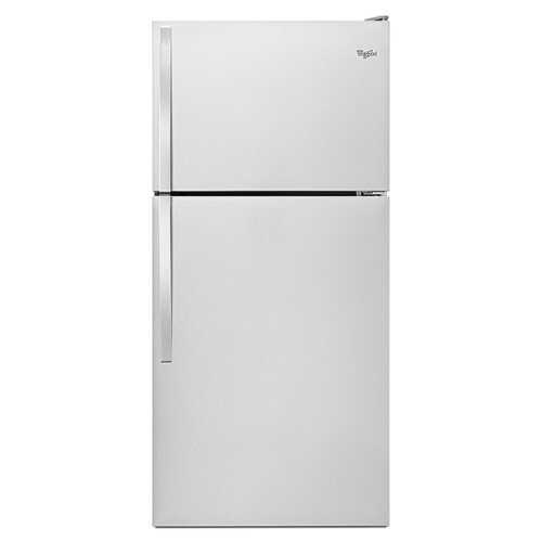 Rent to own Whirlpool - 18.2 Cu. Ft. Top-Freezer Refrigerator - Monochromatic Stainless Steel