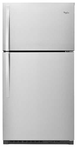 Rent To Own - Whirlpool - 21.3 Cu. Ft. Top-Freezer Refrigerator - Monochromatic Stainless Steel