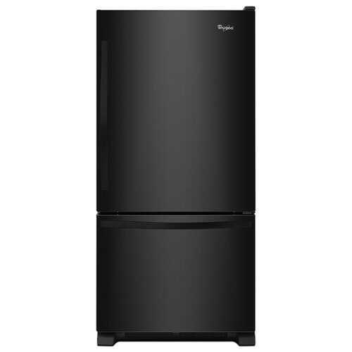 Rent To Own - Whirlpool - 22 Cu. Ft. Bottom-Freezer Refrigerator with SpillGuard Glass Shelves - Black