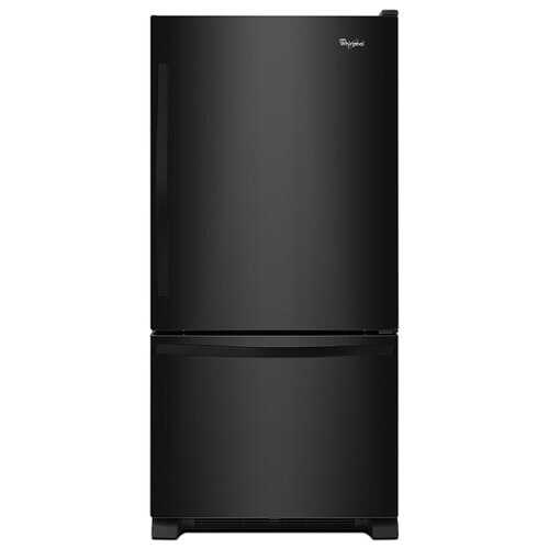 Rent to own Whirlpool - 18.7 Cu. Ft. Bottom-Freezer Refrigerator with Spillguard Glass Shelves - Black