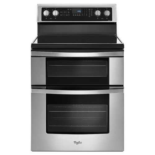 Rent to own Whirlpool - 6.7 Cu. Ft. Self-Cleaning Freestanding Double Oven Electric Convection Range - Stainless Steel