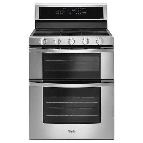 Rent to own Whirlpool - 6.0 Cu. Ft. Self-Cleaning Freestanding Double Oven Gas Convection Range - Stainless Steel