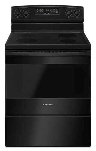 Rent to own Amana - 4.8 Cu. Ft. Freestanding Electric Range - Black