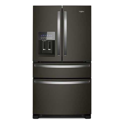 Rent To Own - Whirlpool - 24.5 Cu. Ft. 4-Door French Door Refrigerator - Black Stainless Steel