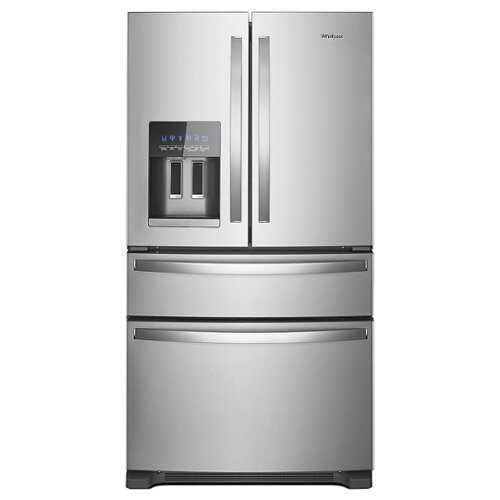 Rent To Own - Whirlpool - 24.5 Cu. Ft. 4-Door French Door Refrigerator - Stainless Steel