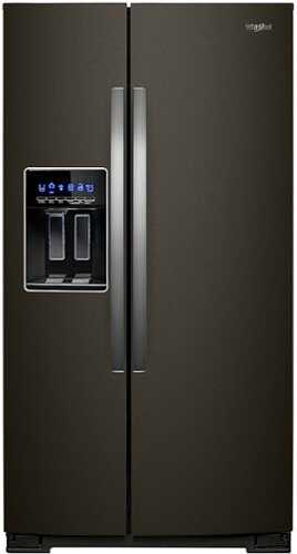 Rent To Own - Whirlpool - 28.4 Cu. Ft. Side-by-Side Refrigerator with In-Door-Ice Storage - Black Stainless Steel