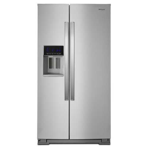 Rent To Own - Whirlpool - 28.4 Cu. Ft. Side-by-Side Refrigerator with In-Door-Ice Storage - Stainless Steel