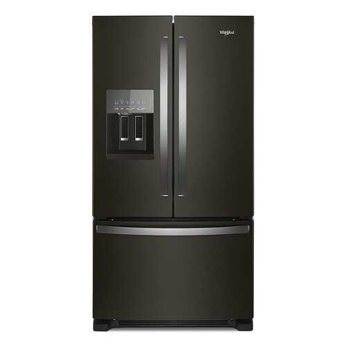 Rent To Own - Whirlpool - 24.7 Cu. Ft. French Door Refrigerator - Black Stainless Steel