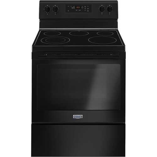 Rent to own Maytag - 5.3 Cu. Ft. Self-Cleaning Freestanding Electric Range with Precision Cooking System - Black