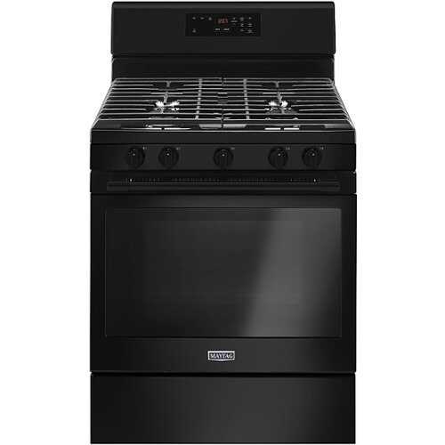 Rent to own Maytag - 5.0 Cu. Ft. Self-Cleaning Freestanding Gas Range - Black